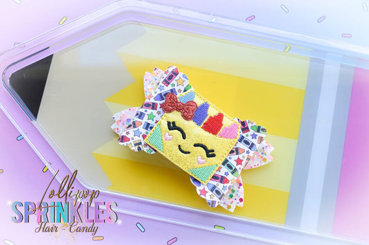 Cutie Crayon hairbow