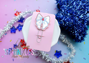 RWB bow paper clip