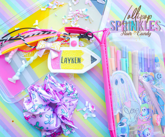 Custom Name pencil keychain