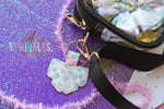 Load image into Gallery viewer, Pink leopard bow keychain
